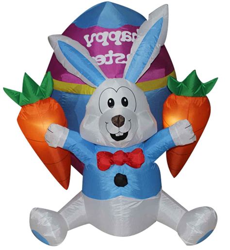 inflatable easter rabbit|easter bunny inflatable yard decorations.